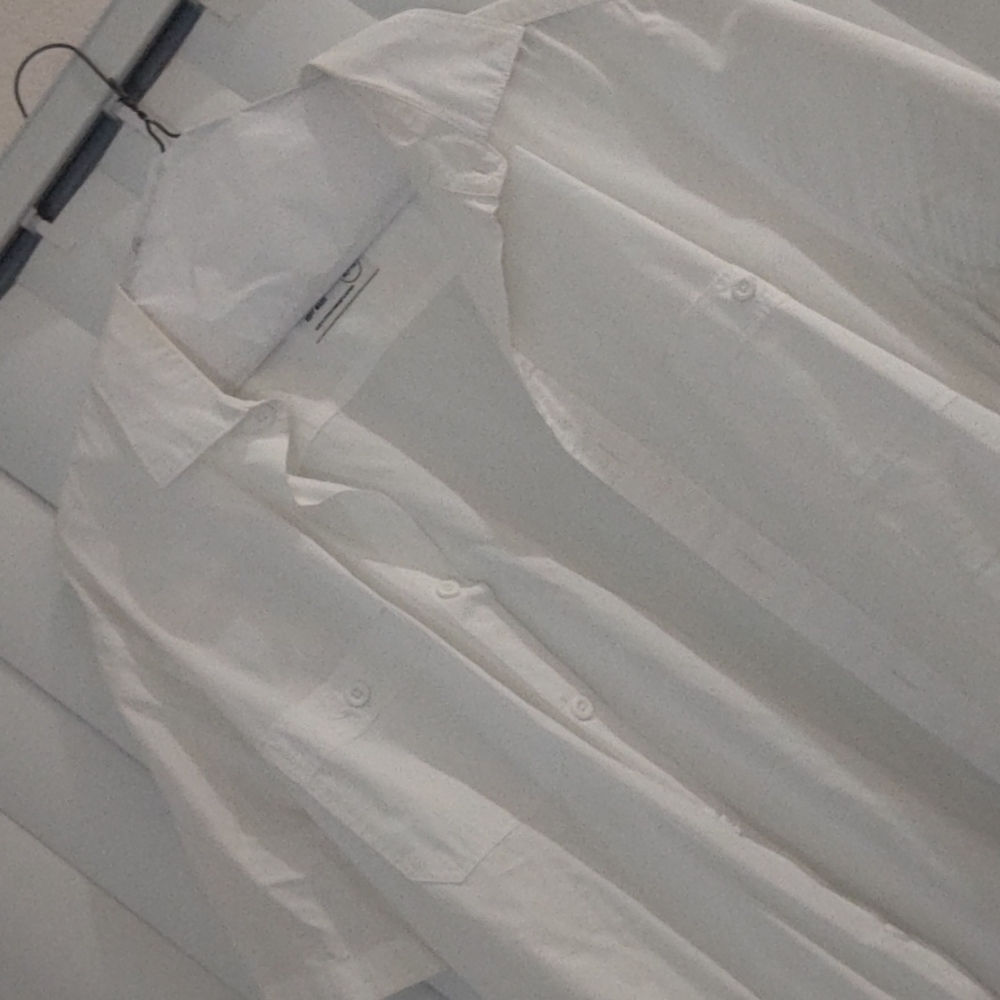 Express white short sleeve button up